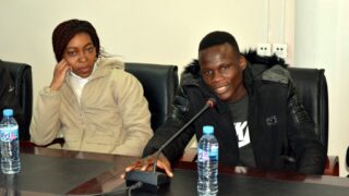 Visite Ambassadeur Zimbabwe a l universite de Bejaia Algerie Campus Aboudaou le 29 janvier 2019 059