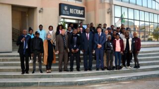 Visite Ambassadeur Zimbabwe a l universite de Bejaia Algerie Campus Aboudaou le 29 janvier 2019 069