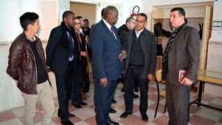 Visite Ambassadeur Zimbabwe a l universite de Bejaia Algerie Campus Aboudaou le 29 janvier 2019 082