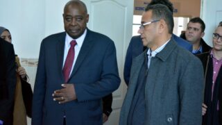 Visite Ambassadeur Zimbabwe a l universite de Bejaia Algerie Campus Aboudaou le 29 janvier 2019 085