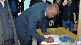 Visite Ambassadeur Zimbabwe a l universite de Bejaia Algerie Campus Aboudaou le 29 janvier 2019 087