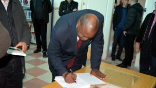 Visite Ambassadeur Zimbabwe a l universite de Bejaia Algerie Campus Aboudaou le 29 janvier 2019 088