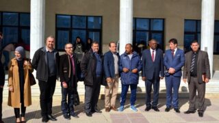 Visite Ambassadeur Zimbabwe a l universite de Bejaia Algerie Campus Aboudaou le 29 janvier 2019 095