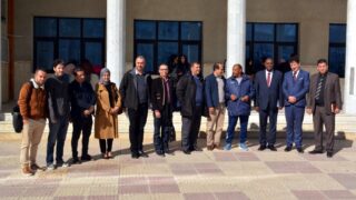 Visite Ambassadeur Zimbabwe a l universite de Bejaia Algerie Campus Aboudaou le 29 janvier 2019 096
