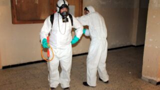 Compagne de desinfection des amphitheatres blocs pedagogiques et laboratoires Universite de Bejaia 30 Mars 2020l 002