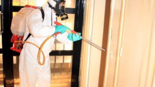 Compagne de desinfection des amphitheatres blocs pedagogiques et laboratoires Universite de Bejaia 30 Mars 2020l 013