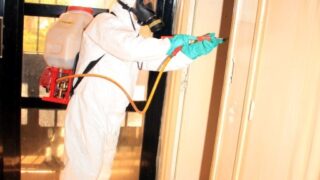 Compagne de desinfection des amphitheatres blocs pedagogiques et laboratoires Universite de Bejaia 30 Mars 2020l 014