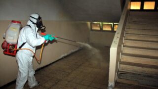 Compagne de desinfection des amphitheatres blocs pedagogiques et laboratoires Universite de Bejaia 30 Mars 2020l 025