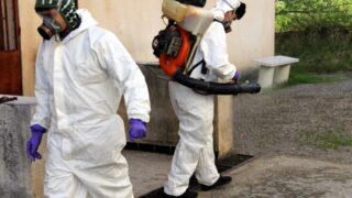 Compagne de desinfection des amphitheatres blocs pedagogiques et laboratoires Universite de Bejaia 30 Mars 2020l 054