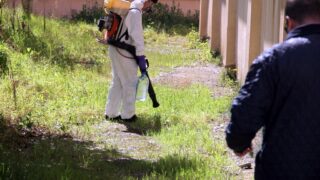 Compagne de desinfection des amphitheatres blocs pedagogiques et laboratoires Universite de Bejaia 30 Mars 2020l 059