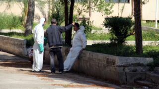 Compagne de desinfection des amphitheatres blocs pedagogiques et laboratoires Universite de Bejaia 30 Mars 2020l 073