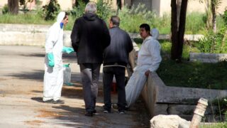 Compagne de desinfection des amphitheatres blocs pedagogiques et laboratoires Universite de Bejaia 30 Mars 2020l 076