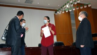 Installation Pr BOUDA Ahmed recteur universite Bejaia 018