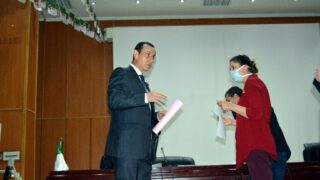 Installation Pr BOUDA Ahmed recteur universite Bejaia 019