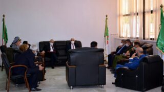 Installation Pr BOUDA Ahmed recteur universite Bejaia 040