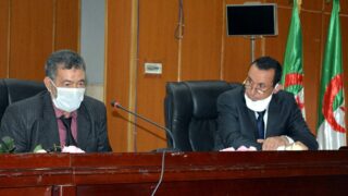 Installation Pr BOUDA Ahmed recteur universite Bejaia 062