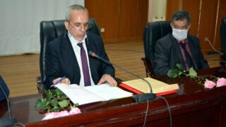 Installation Pr BOUDA Ahmed recteur universite Bejaia 070