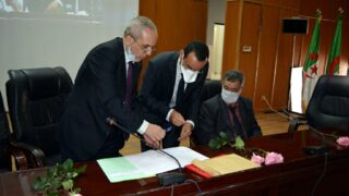 Installation Pr BOUDA Ahmed recteur universite Bejaia 071