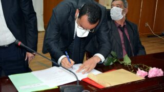 Installation Pr BOUDA Ahmed recteur universite Bejaia 073