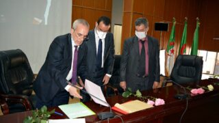 Installation Pr BOUDA Ahmed recteur universite Bejaia 076