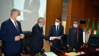 Installation Pr BOUDA Ahmed recteur universite Bejaia 077