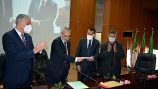 Installation Pr BOUDA Ahmed recteur universite Bejaia 078