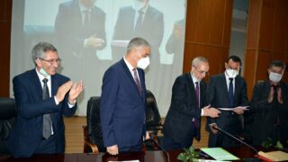 Installation Pr BOUDA Ahmed recteur universite Bejaia 080