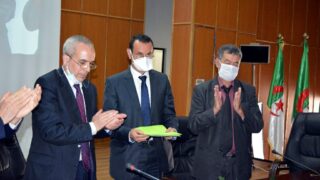 Installation Pr BOUDA Ahmed recteur universite Bejaia 082