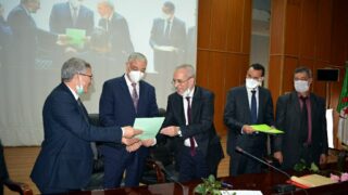 Installation Pr BOUDA Ahmed recteur universite Bejaia 084