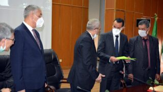 Installation Pr BOUDA Ahmed recteur universite Bejaia 086