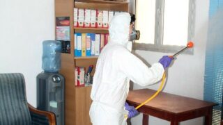 Desinfection Blocs Pedagogique Campus Targa Ouzemour MGX Univ Bejaia 15 Sept 2020006