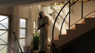 Desinfection Blocs Pedagogique Campus Targa Ouzemour MGX Univ Bejaia 15 Sept 2020014