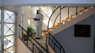 Desinfection Blocs Pedagogique Campus Targa Ouzemour MGX Univ Bejaia 15 Sept 2020015