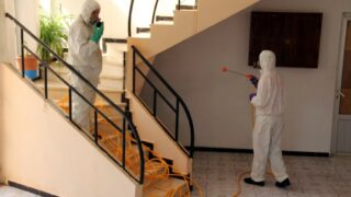 Desinfection Blocs Pedagogique Campus Targa Ouzemour MGX Univ Bejaia 15 Sept 2020016