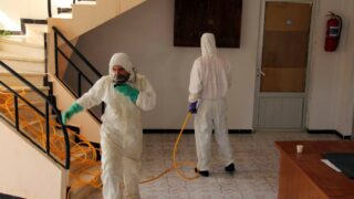 Desinfection Blocs Pedagogique Campus Targa Ouzemour MGX Univ Bejaia 15 Sept 2020017