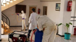 Desinfection Blocs Pedagogique Campus Targa Ouzemour MGX Univ Bejaia 15 Sept 2020018