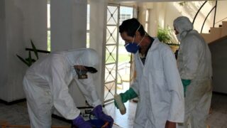 Desinfection Blocs Pedagogique Campus Targa Ouzemour MGX Univ Bejaia 15 Sept 2020020