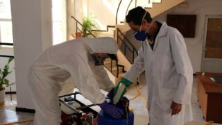 Desinfection Blocs Pedagogique Campus Targa Ouzemour MGX Univ Bejaia 15 Sept 2020021