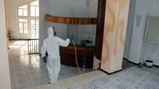 Desinfection Blocs Pedagogique Campus Targa Ouzemour MGX Univ Bejaia 15 Sept 2020026