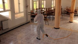 Desinfection Blocs Pedagogique Campus Targa Ouzemour MGX Univ Bejaia 15 Sept 2020029