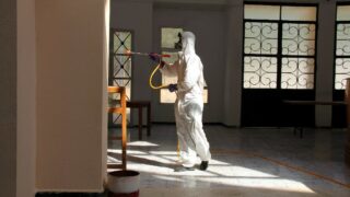 Desinfection Blocs Pedagogique Campus Targa Ouzemour MGX Univ Bejaia 15 Sept 2020031