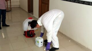 Desinfection Blocs Pedagogique Campus Targa Ouzemour MGX Univ Bejaia 15 Sept 2020040