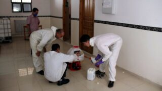 Desinfection Blocs Pedagogique Campus Targa Ouzemour MGX Univ Bejaia 15 Sept 2020042