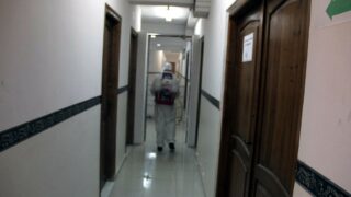 Desinfection Blocs Pedagogique Campus Targa Ouzemour MGX Univ Bejaia 15 Sept 2020045