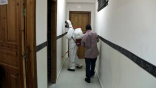 Desinfection Blocs Pedagogique Campus Targa Ouzemour MGX Univ Bejaia 15 Sept 2020047