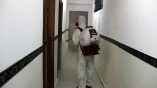 Desinfection Blocs Pedagogique Campus Targa Ouzemour MGX Univ Bejaia 15 Sept 2020049