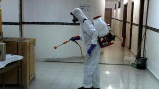 Desinfection Blocs Pedagogique Campus Targa Ouzemour MGX Univ Bejaia 15 Sept 2020052