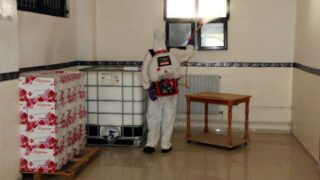 Desinfection Blocs Pedagogique Campus Targa Ouzemour MGX Univ Bejaia 15 Sept 2020055