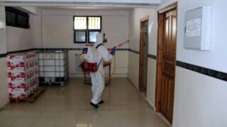 Desinfection Blocs Pedagogique Campus Targa Ouzemour MGX Univ Bejaia 15 Sept 2020056