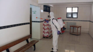 Desinfection Blocs Pedagogique Campus Targa Ouzemour MGX Univ Bejaia 15 Sept 2020057